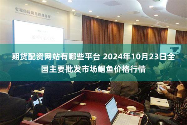 期货配资网站有哪些平台 2024年10月23日全国主要批发市场鮰鱼价格行情