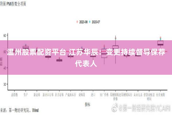 温州股票配资平台 江苏华辰：变更持续督导保荐代表人